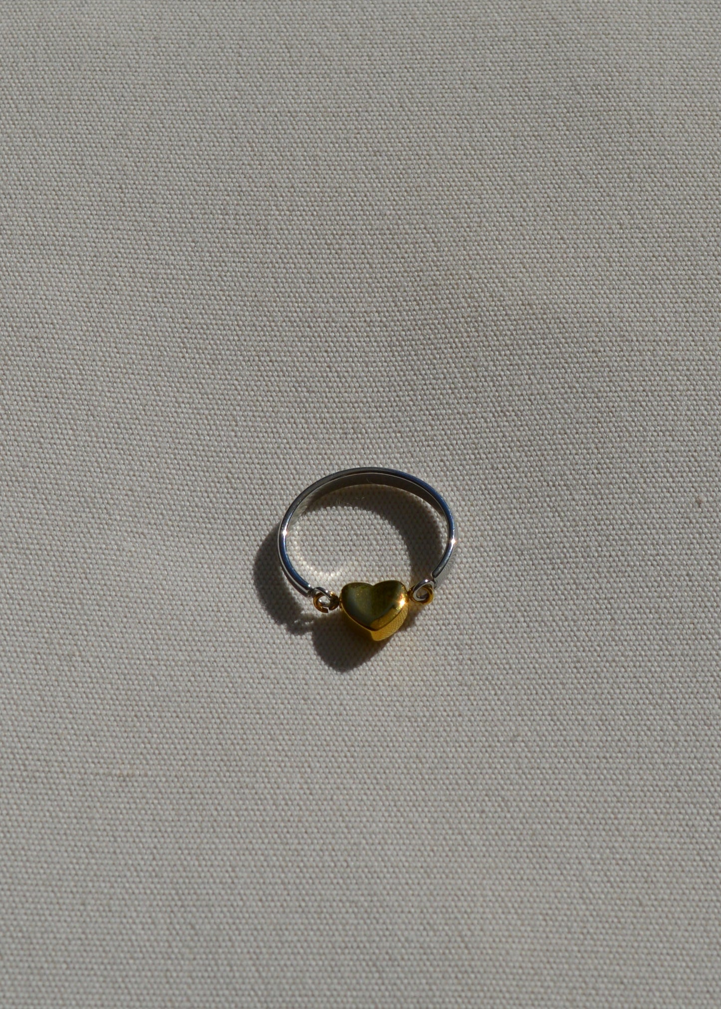 Lykke heart Ring | Gold & Silber