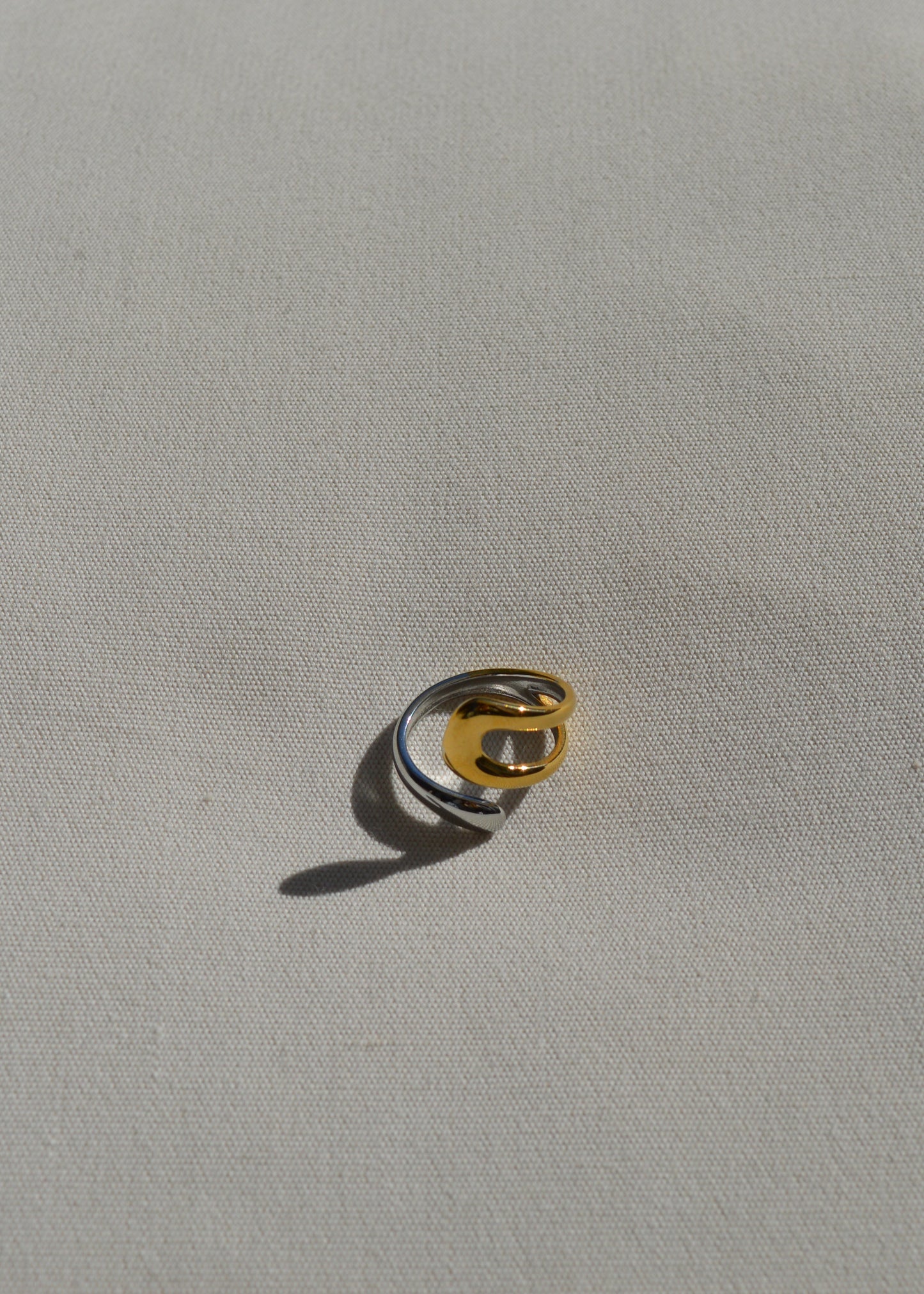 Elena Verstellbarer Ring | Gold & Silber