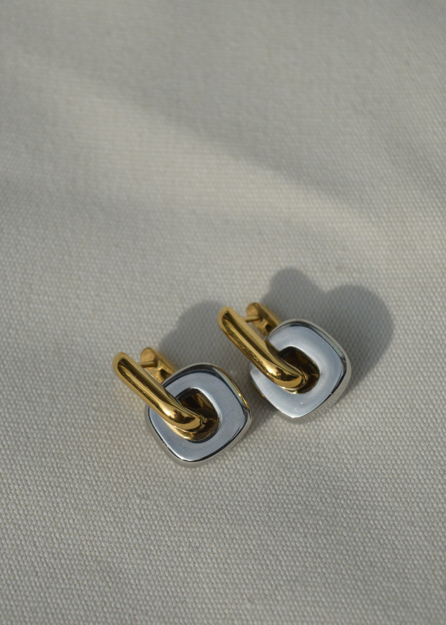 Astrid Edge 2-in-1 Ohrringe | Gold & Silber