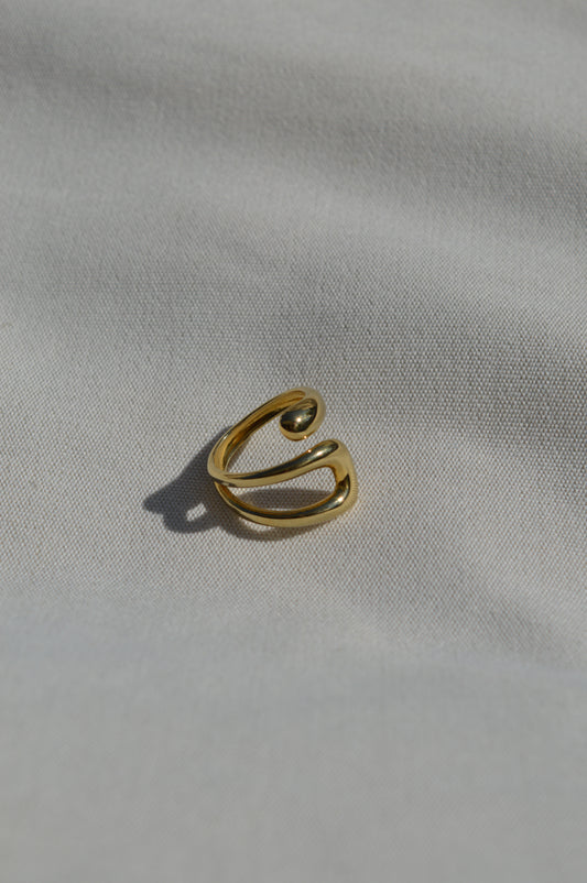 Elena Verstellbarer Ring | Gold