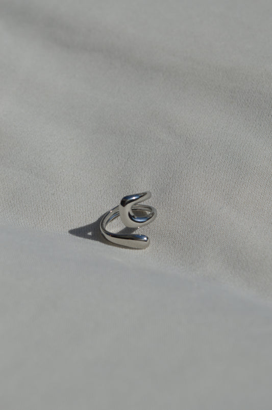 Elena Verstellbarer Ring | Silber