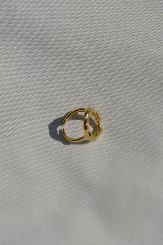 Ida Organischer Ring | Gold