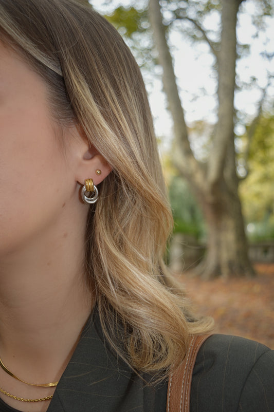 Vira Studs Ohrringe | Gold & Silber