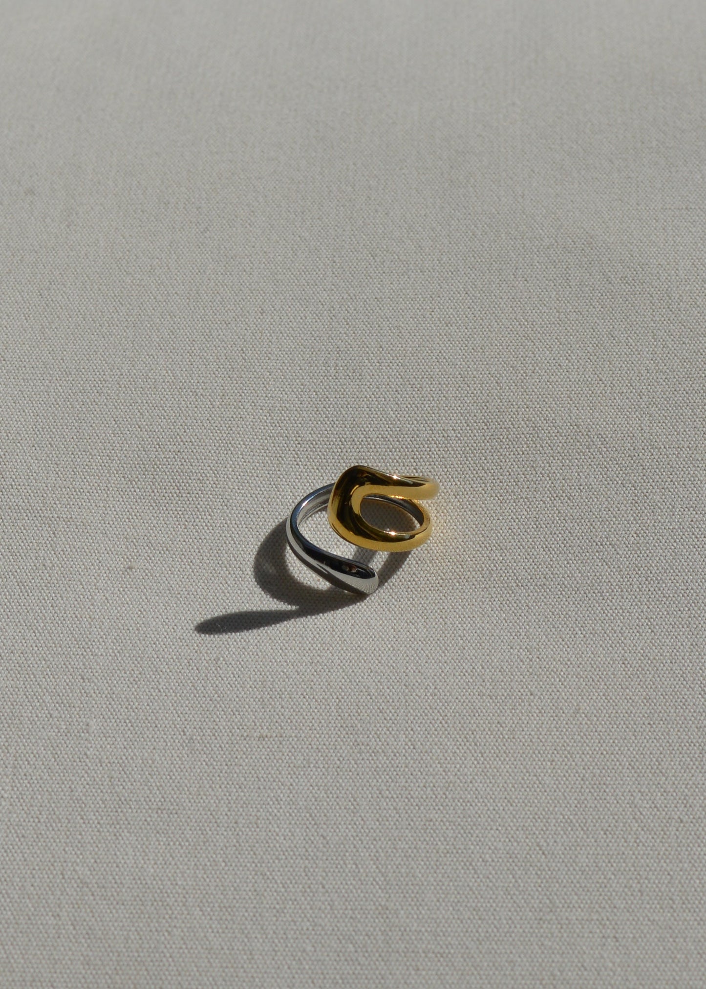 Elena Verstellbarer Ring | Gold & Silber