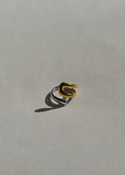 Elena Verstellbarer Ring | Gold & Silber