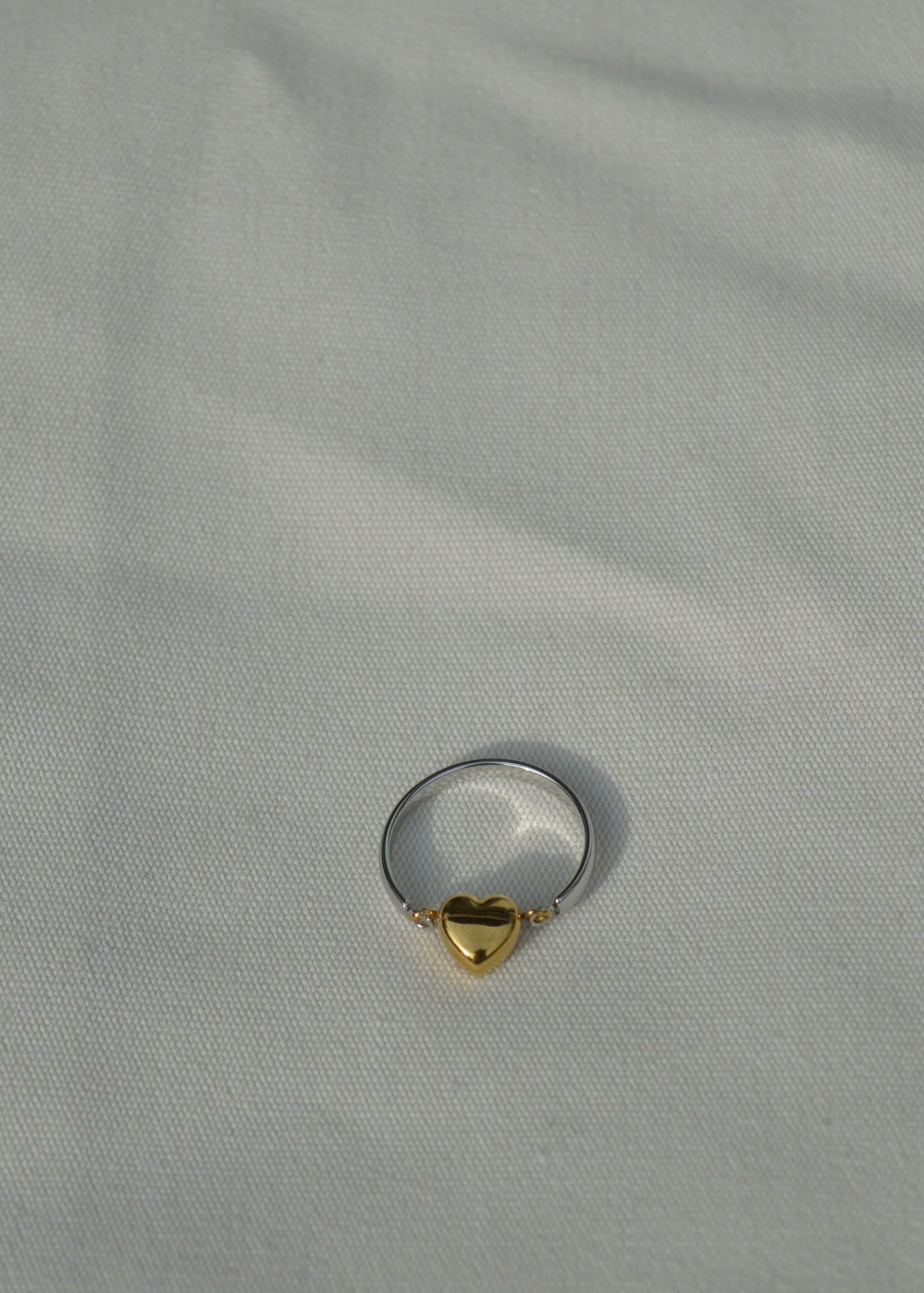 Lykke heart Ring | Gold & Silber