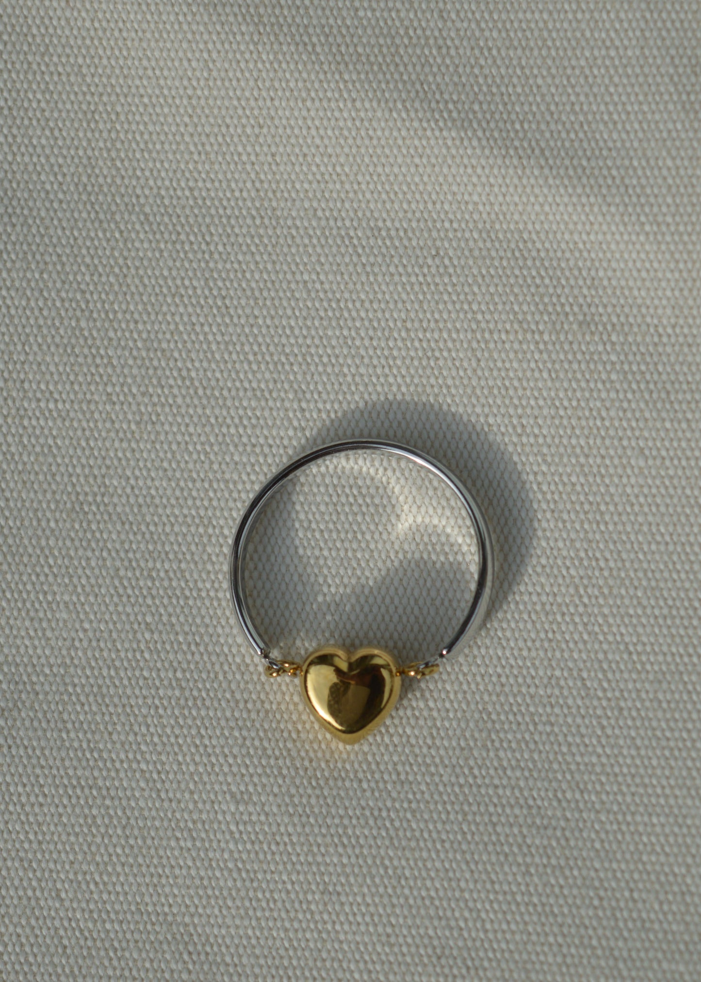 Lykke heart Ring | Gold & Silber