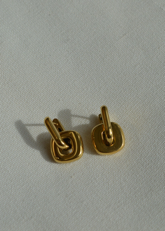 Astrid Edge 2-in-1 Ohrring | Gold