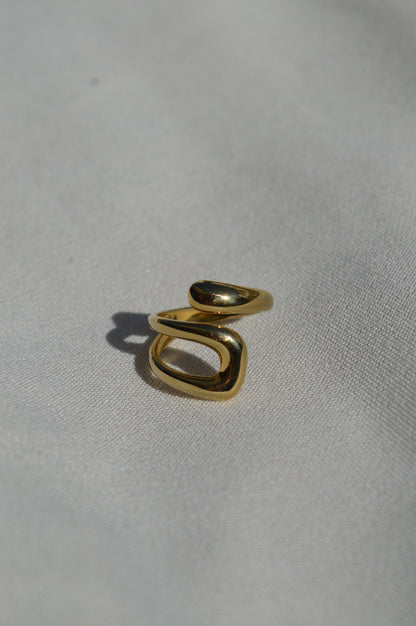 Elena Verstellbarer Ring | Gold