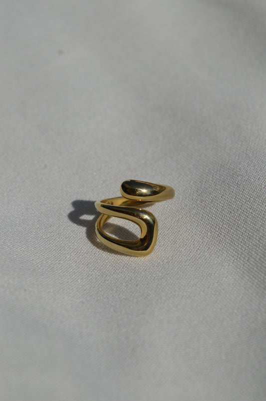 Elena Verstellbarer Ring | Gold