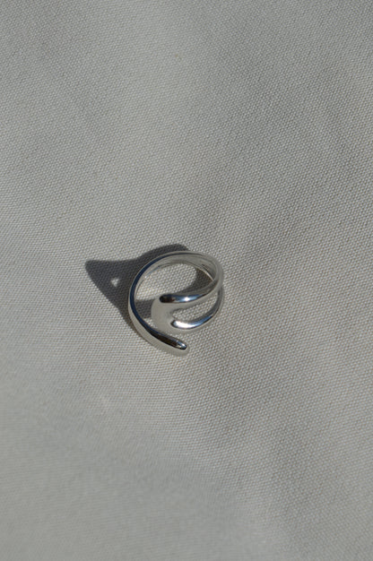 Elena Verstellbarer Ring | Silber