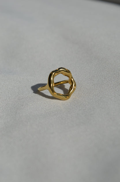Ida Organischer Ring | Gold