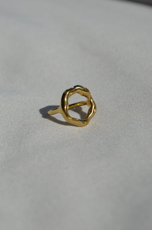 Ida Organischer Ring | Gold