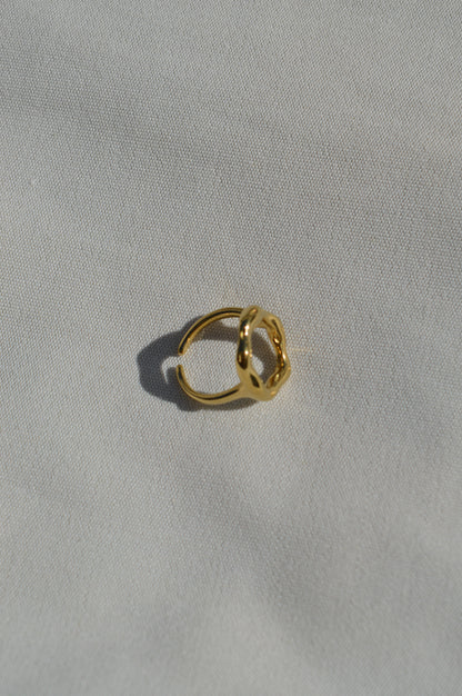 Ida Organischer Ring | Gold