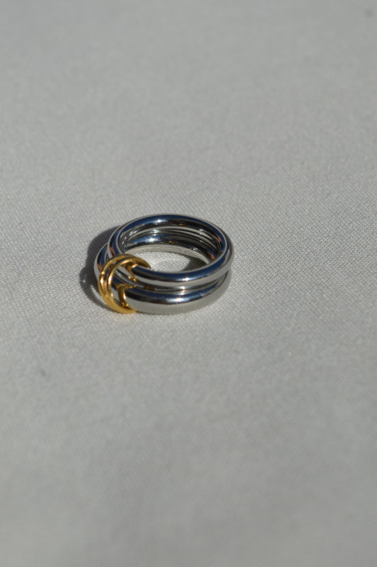 Asunta Double Stack Ring | Silber