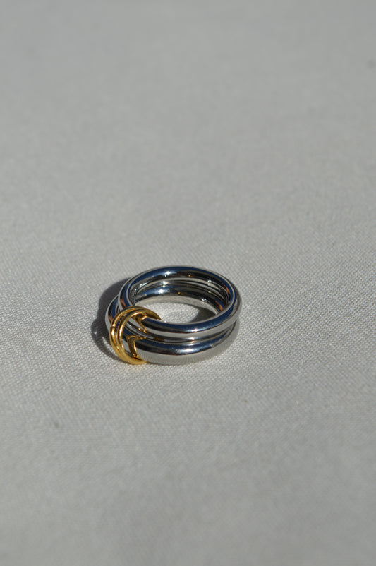 Asunta Double Stack Ring | Silber