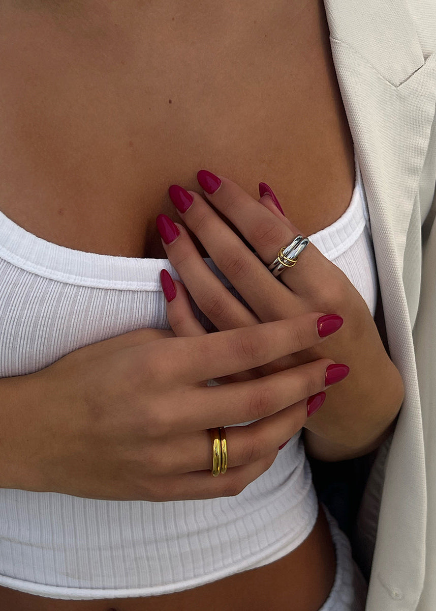 Asunta Double Stack Ring | Gold